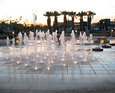 East Los Angeles Civic Center Water Fountain Image