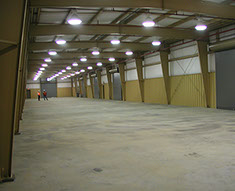 Metal Building Construction Finished Interior Image
