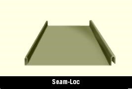 Seam Loc Roof Panel for a Steel Building